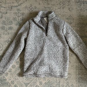 Men’s Taupe Sherpa Quarter Zip